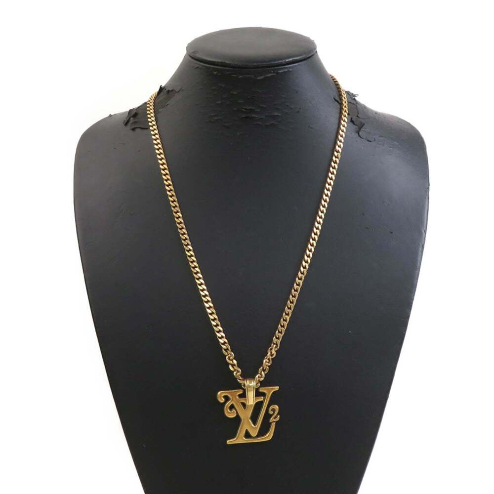 LOUIS VUITTON Gold Necklace - Picture 7 of 8